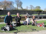 A well-earned ice cream break 15 miles into our first group practice walk